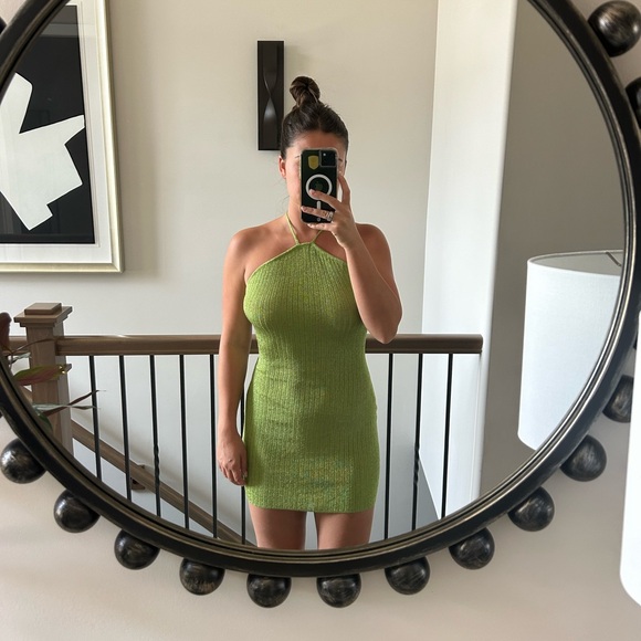 White fox boutique green sparkly dress - Picture 2 of 3